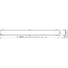 Водоотводящий желоб ALCAPLAST APZ1106-1050 PROFESSIONAL с порогами для цельной решетки, низкий, вертикальный слив